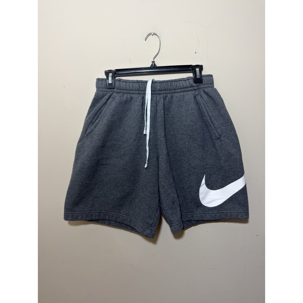 Nike Club Fleece  Sportswear Graphic Shorts Grey Men's Size Small